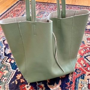 Italian Leather Tote Bag
